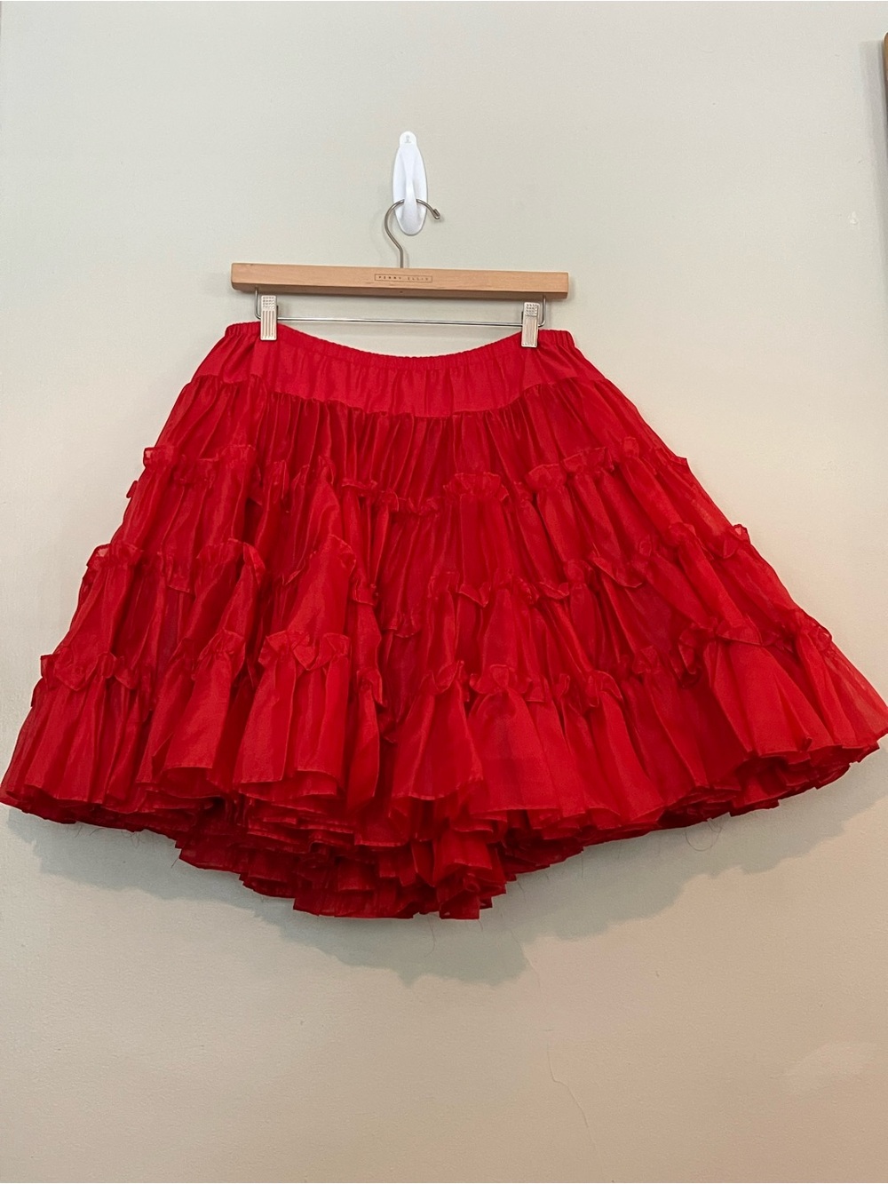 Vintage Barbara's Western Fashion Red Square Dancing Skirt